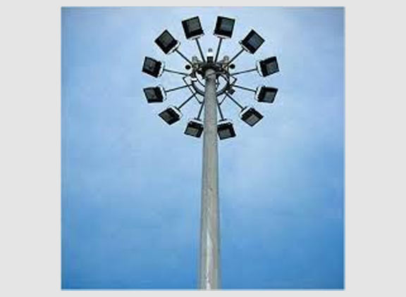 GI Round Pole High Mast Lighting for Highway