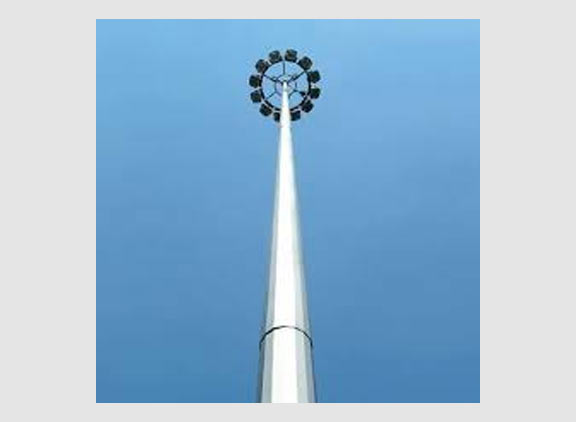 Mild Steel Polygonal High Mast Lighting Pole